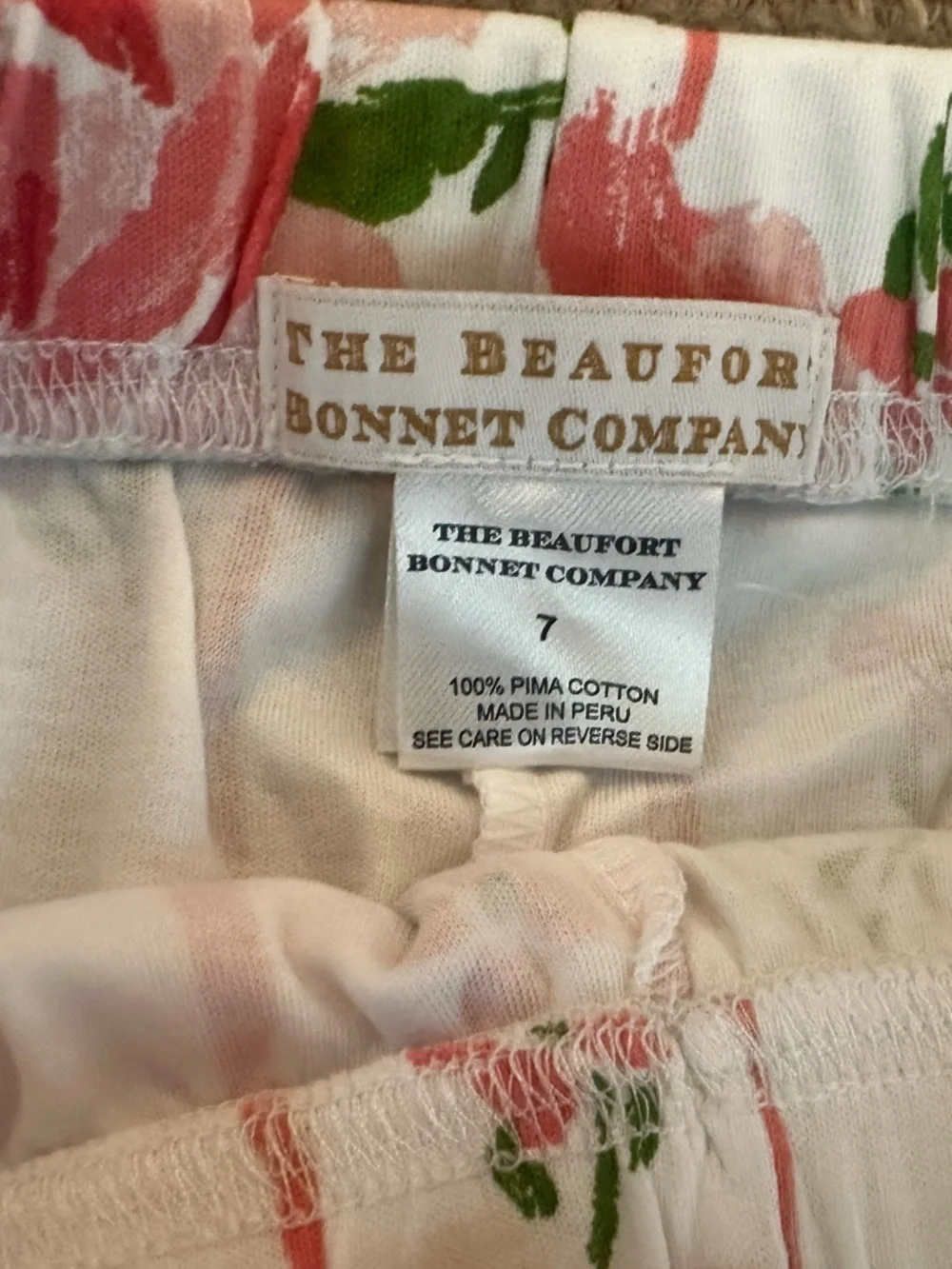 NWT The Beaufort Bonnet Company TBBC Pima flower knickers girls size 7